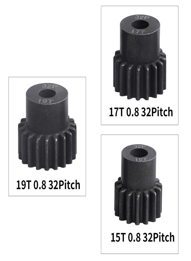 FriHobby Metal Steel 54T 32P Spur Gear with 15T/17T/19T Pinions Gear Sets Replace 3956 for Traxxas Slash Rustler Stampede E-REVO Summit ST Rally Raptor R T-Maxx 2WD VXL - Image 5